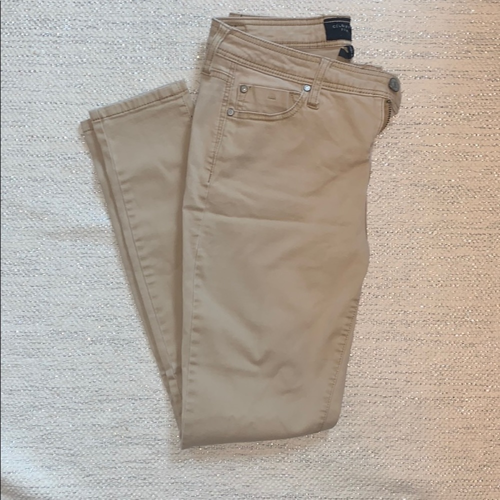 High rise skinny khakis